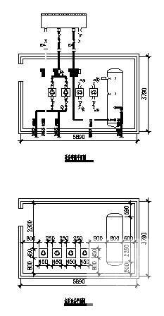 两层疗养院暖通空调施工设计CAD图纸(风机盘管安装) - 4