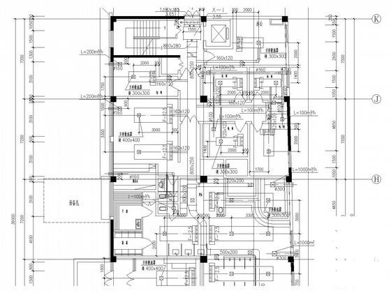 多层宾馆酒店空调通风系统设计CAD施工图纸 - 1