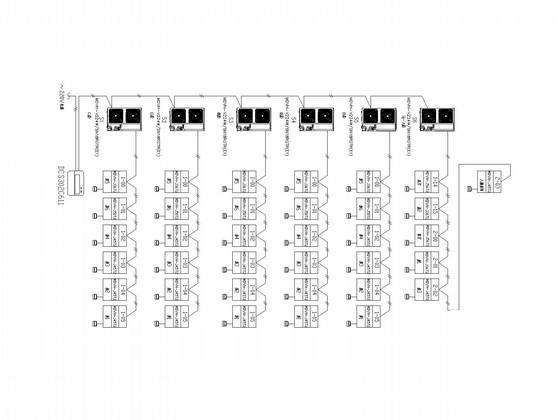 7层宾馆酒店项目多联机空调系统设计CAD施工图纸 - 3