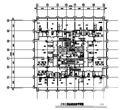 22层大酒店暖通空调施工设计CAD图纸(螺杆式冷水机组) - 2