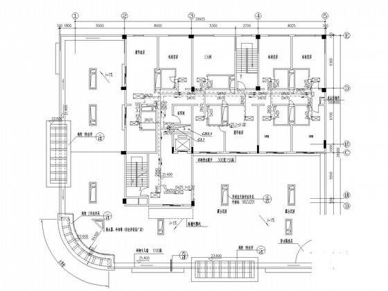 多层宾馆酒店空调及通风系统设计CAD施工图纸(风机盘管) - 3