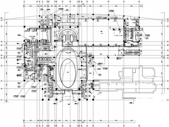 9层高档宾馆接待大楼空调通风设计CAD施工图纸 - 1