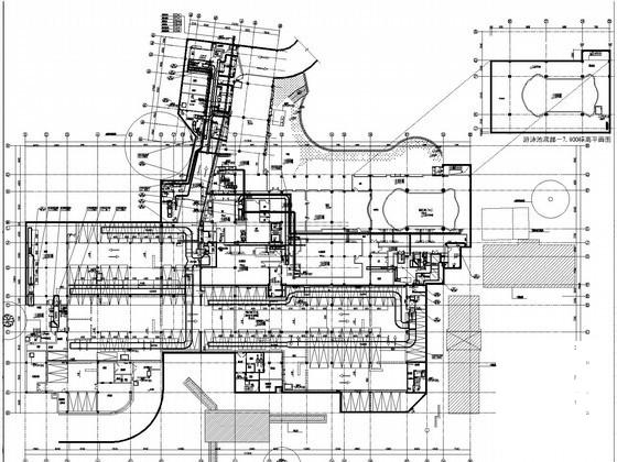 3层宾馆通风及防排烟系统设计CAD施工图纸（人防设计） - 1
