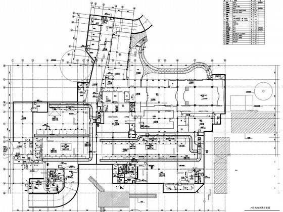3层宾馆通风及防排烟系统设计CAD施工图纸（人防设计） - 3