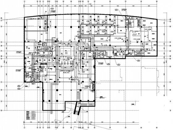 9层宾馆空调通风及防排烟系统设计CAD施工图纸（节能设计） - 2