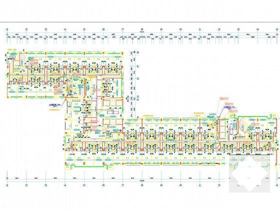 高层5A国宾馆空调通风系统设计CAD施工图纸（机房人防大院设计）(离心式冷水机组) - 4