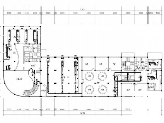 小高层宾馆酒店办公楼空调通风系统设计CAD施工图纸（风冷模块冷热水机组） - 2