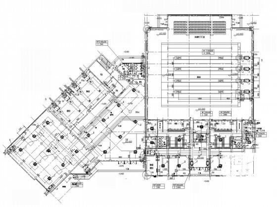2层游泳馆建筑暖通空调及通风排烟设计CAD施工图纸 - 1