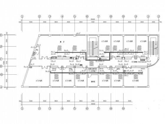 6层综合楼水暖设计图纸（商业娱乐办公酒店） - 1