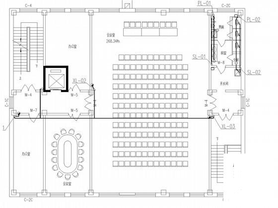 6层展厅办公楼给排水消防设计CAD施工图纸 - 1
