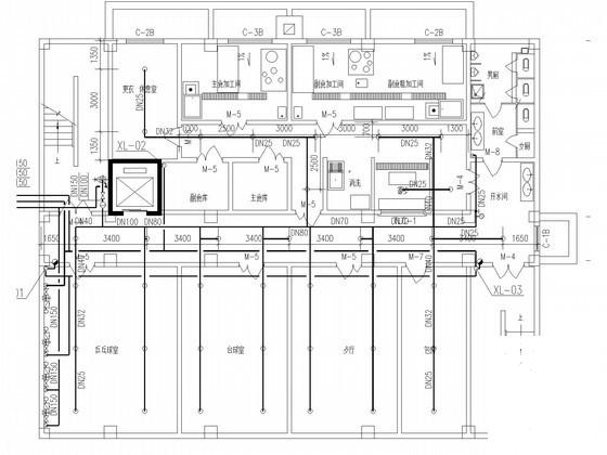 6层展厅办公楼给排水消防设计CAD施工图纸 - 3