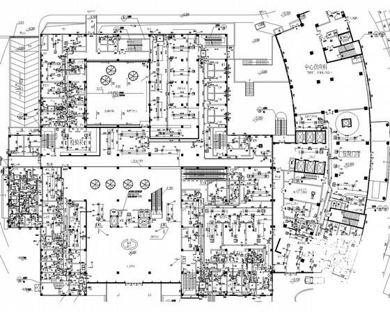 小型高层医院建筑空调系统设计CAD施工图纸（VRV系统冬季集中供热） - 1