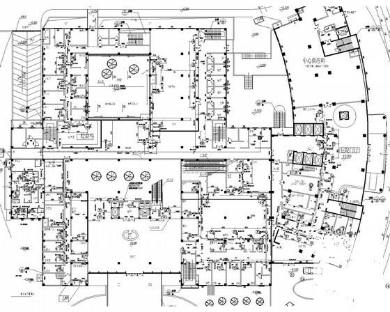 小型高层医院建筑空调系统设计CAD施工图纸（VRV系统冬季集中供热） - 2