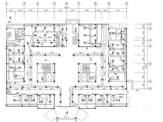 小高层医院医疗建筑中央空调系统设计CAD施工图纸 - 1