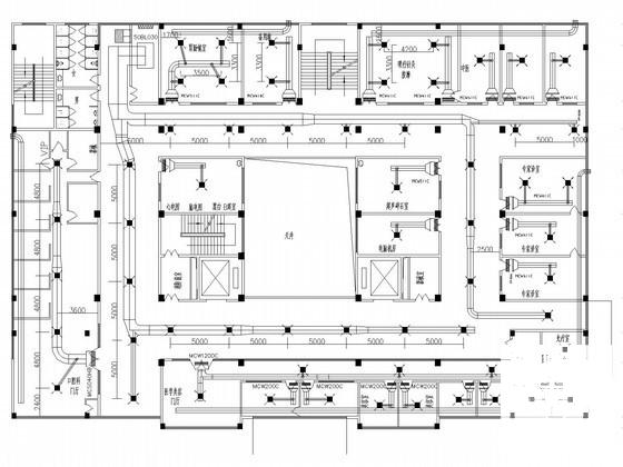 小高层医院医疗建筑中央空调系统设计CAD施工图纸 - 2