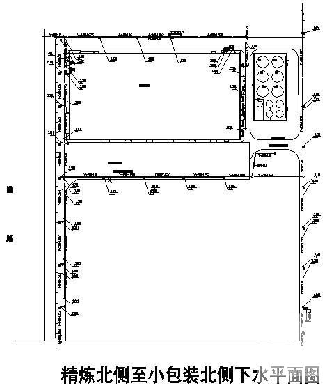 厂区给排水总图与电缆沟CAD图纸 - 1