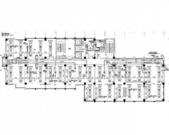 高层办公楼建筑空调通风防排烟系统设计CAD施工图纸（设计美观） - 2