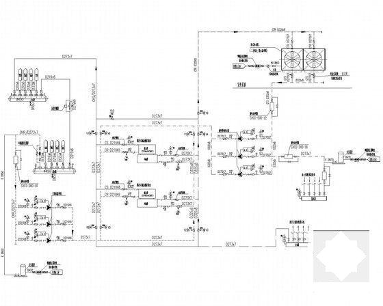 多层办公楼建筑空调通风系统设计CAD施工图纸（地源热泵） - 4