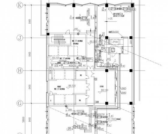 22层酒店办公楼建筑空调通风排烟系统设计CAD施工图纸 - 3