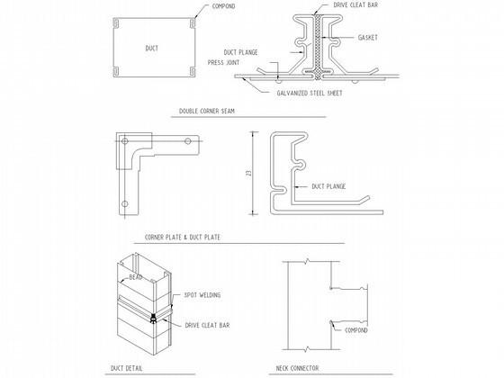 5层厂房空调通风设计成套CAD施工图纸(详图丰富) - 3