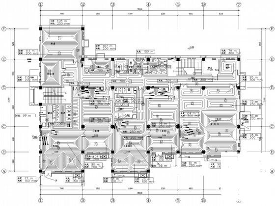 两层幼儿园采暖通风设计CAD施工图纸 - 1