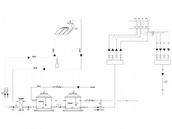 3层幼儿园水暖设计CAD施工图纸(太阳能系统) - 2