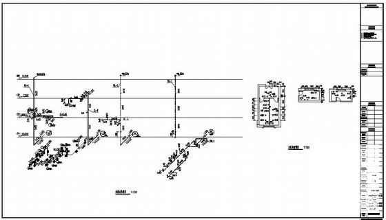 多层公司办公楼给排水CAD施工图纸（市政供水） - 3