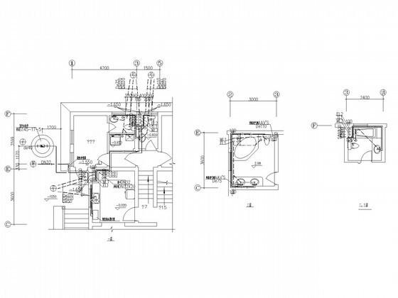 3层别墅给排水及煤气系统CAD施工图纸（生活给水系统） - 3