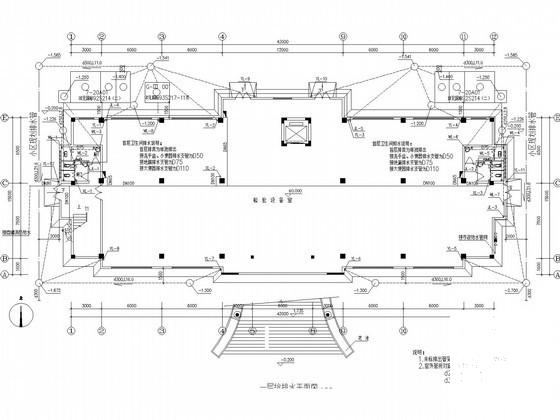 6层综合楼给排水及消防设计CAD施工图纸 - 1