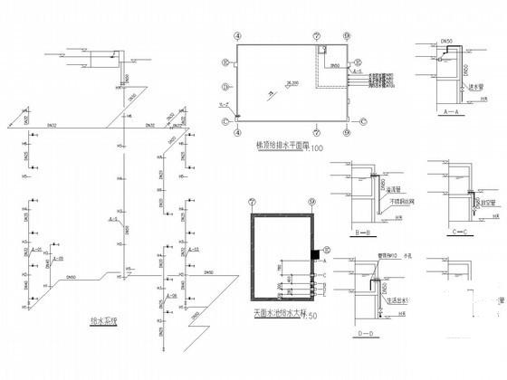 6层综合楼给排水及消防设计CAD施工图纸 - 3