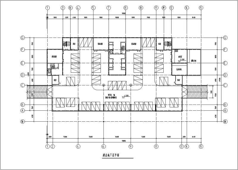 框架结构3套现代高层宾馆酒店建筑设计CAD施工图纸， - 2