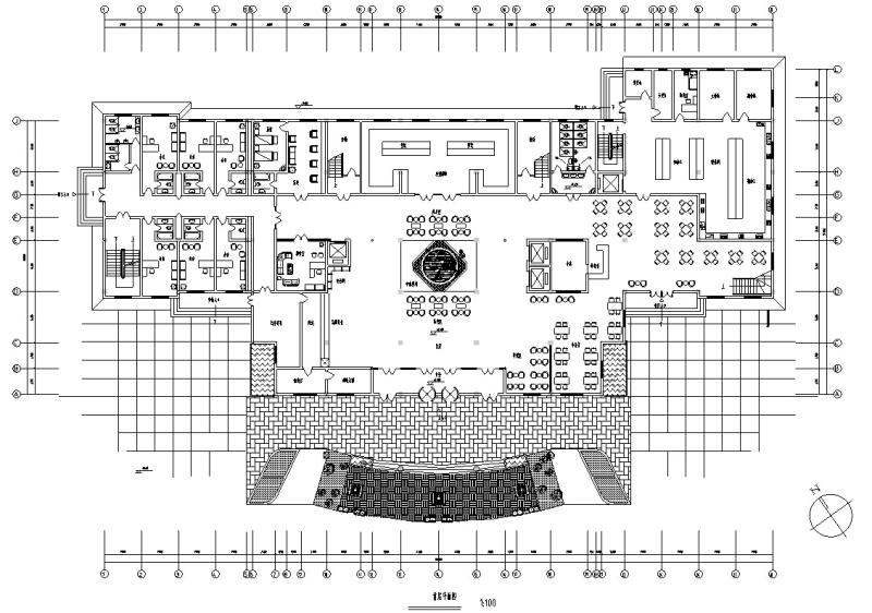 框架结构3套现代高层宾馆酒店建筑设计CAD施工图纸， - 4
