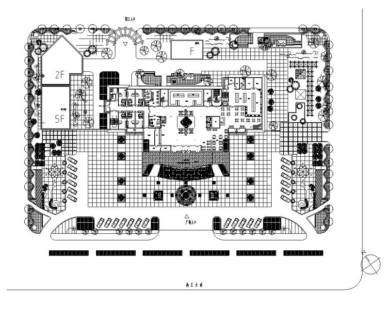 框架结构3套现代高层宾馆酒店建筑设计CAD施工图纸， - 5