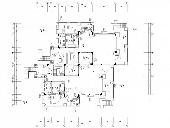 3层别墅建筑群给排水设计CAD施工图纸 - 2