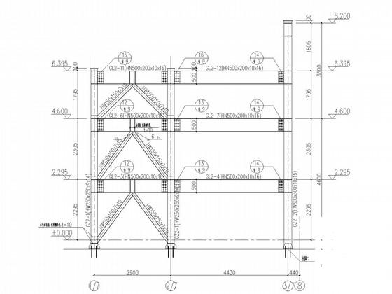 新增室外钢楼梯结构CAD施工图纸 - 3