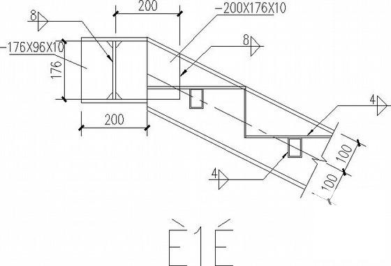 局部新增钢结构楼梯及局部混凝土加固改造CAD施工图纸 - 2
