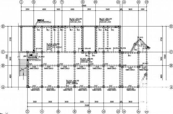 综合楼加层、增加楼梯改造加固CAD施工图纸(节点大样图) - 2