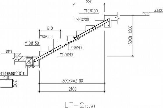 综合楼加层、增加楼梯改造加固CAD施工图纸(节点大样图) - 4