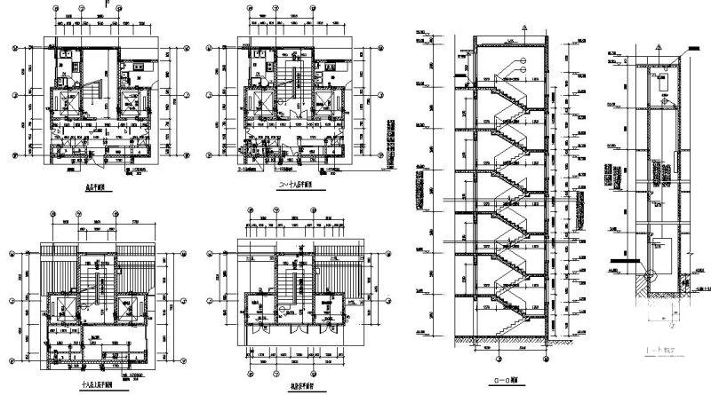 18层住宅-楼梯及楼梯间节点详细设计图纸(建筑节能计算) - 2