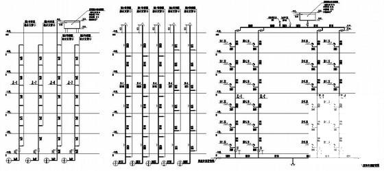 6层教学综合楼给排水设计CAD施工图纸 - 2