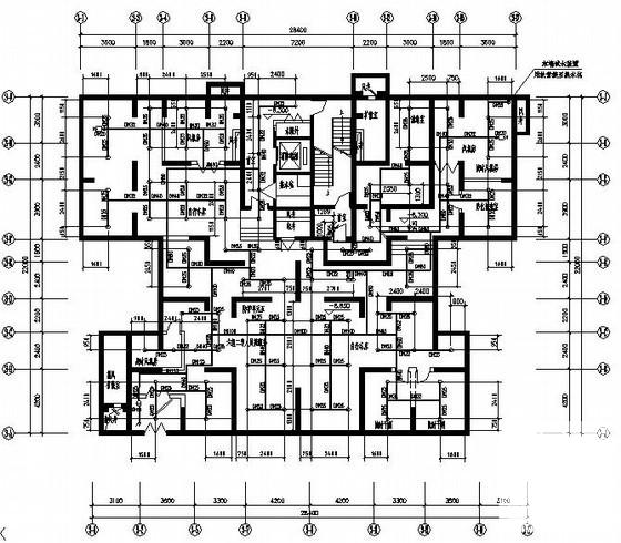 34层高层安置房给排水设计CAD图纸(自动喷水灭火系统) - 1