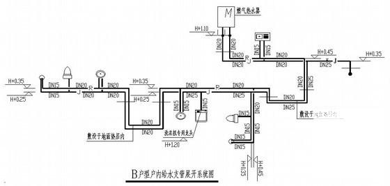 34层高层安置房给排水设计CAD图纸(自动喷水灭火系统) - 3