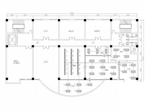 办公楼中心机房电气CAD图纸 - 1