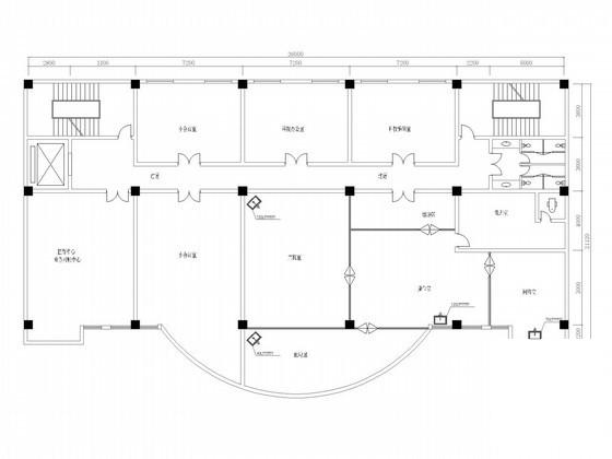办公楼中心机房电气CAD图纸 - 2