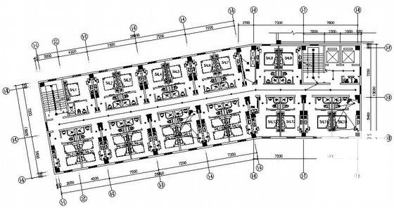 9层快捷酒店电气CAD施工图纸 - 2