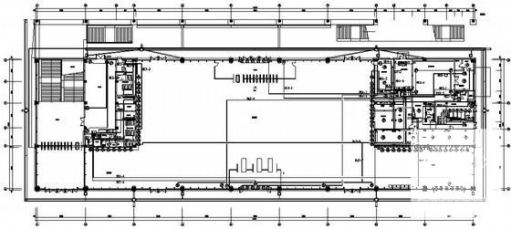 2层城际轨道交通站房电气CAD施工图纸(照明系统设计) - 2