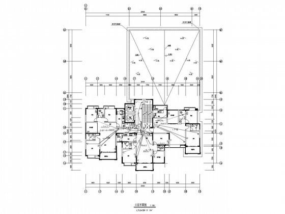 28层住宅楼电气CAD施工图纸（甲级设计院）(火灾自动报警) - 1