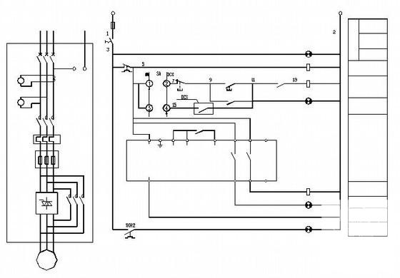 化肥厂车间配电与电气设备控制原理CAD图纸 - 2