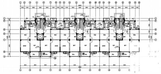 9层住宅楼给排水CAD施工图纸(自行车库) - 1