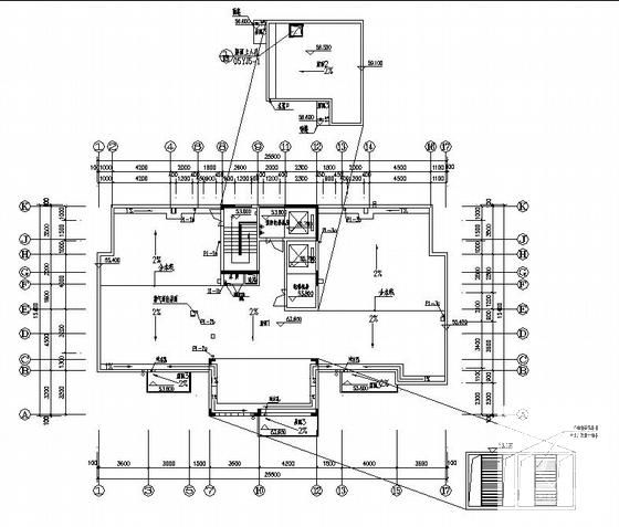 18层住宅楼给排水及消防CAD施工图纸 - 4